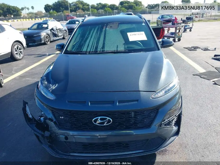 KM8K33A35NU817695 2022 Hyundai Kona N Line