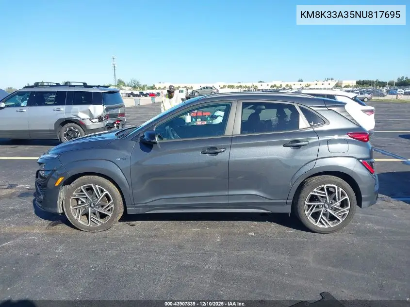 KM8K33A35NU817695 2022 Hyundai Kona N Line