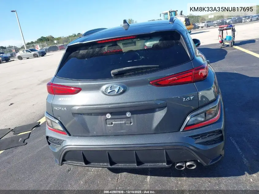 KM8K33A35NU817695 2022 Hyundai Kona N Line