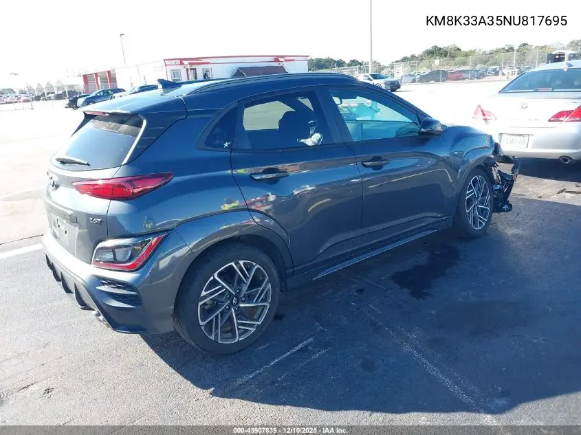 KM8K33A35NU817695 2022 Hyundai Kona N Line
