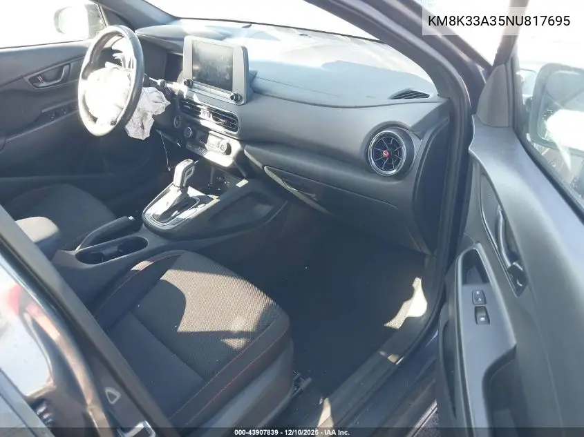 KM8K33A35NU817695 2022 Hyundai Kona N Line