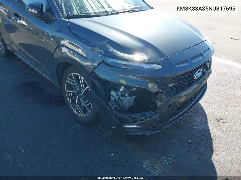KM8K33A35NU817695 2022 Hyundai Kona N Line