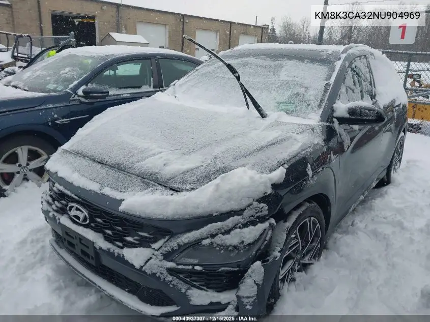 KM8K3CA32NU904969 2022 Hyundai Kona N Line