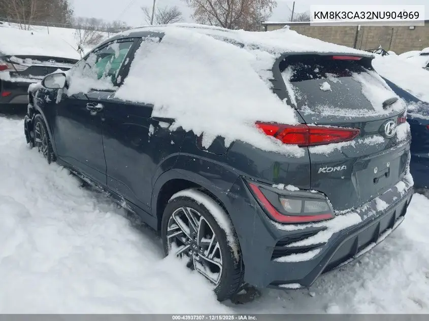 KM8K3CA32NU904969 2022 Hyundai Kona N Line