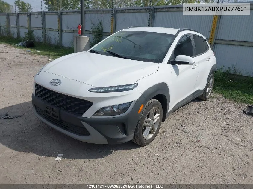 2023 Hyundai Kona Essential VIN: KM8K12ABXPU977601 Lot: 12101121