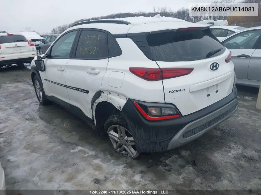 KM8K12AB6PU014081 2023 Hyundai Kona