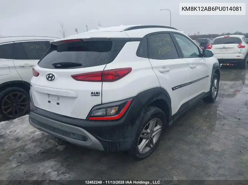 KM8K12AB6PU014081 2023 Hyundai Kona