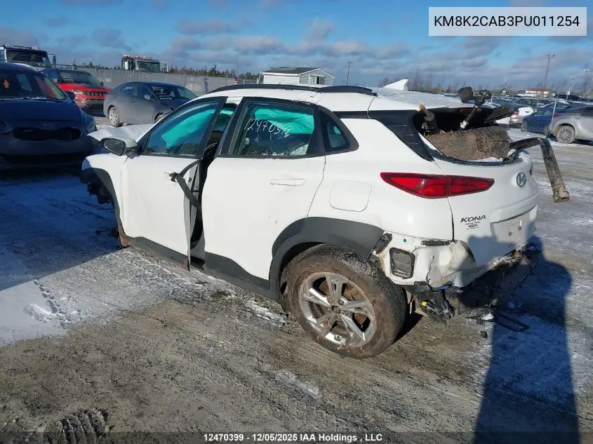 KM8K2CAB3PU011254 2023 Hyundai Kona Se