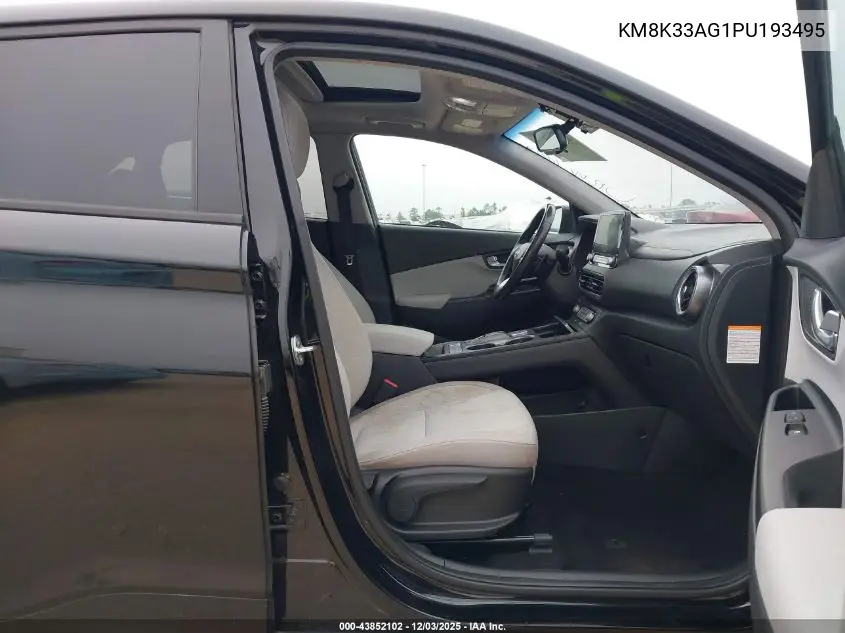 KM8K33AG1PU193495 2023 Hyundai Kona Electric Sel