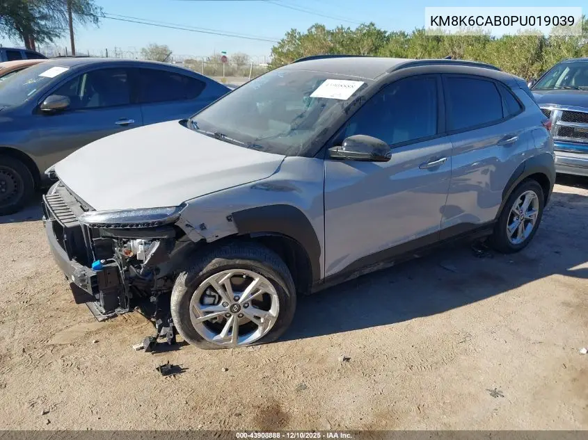 KM8K6CAB0PU019039 2023 Hyundai Kona Sel