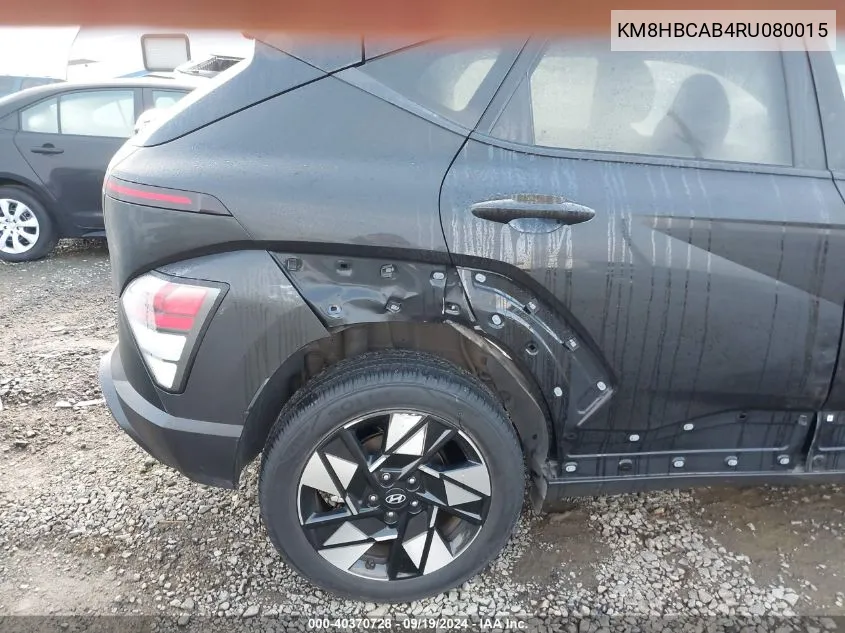 2024 Hyundai Kona Sel VIN: KM8HBCAB4RU080015 Lot: 40370728