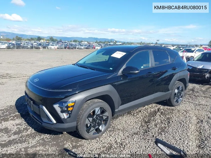 2024 Hyundai Kona Sel VIN: KM8HBCAB4RU080015 Lot: 40370728