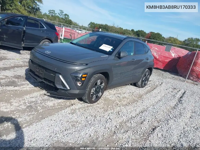 KM8HB3AB8RU170333 2024 Hyundai Kona Sel
