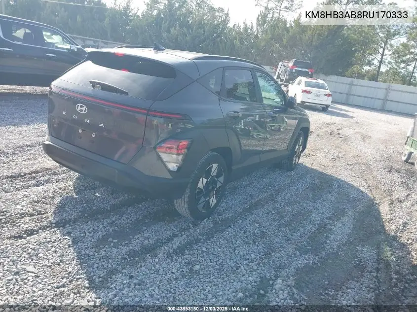KM8HB3AB8RU170333 2024 Hyundai Kona Sel
