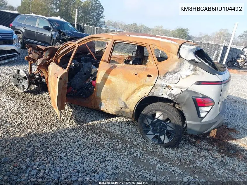 KM8HBCAB6RU104492 2024 Hyundai Kona Sel