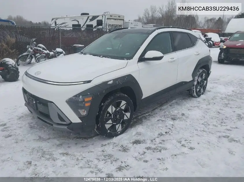 KM8HCCAB3SU229436 2025 Hyundai Kona Sel