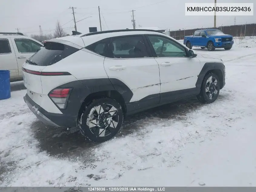 KM8HCCAB3SU229436 2025 Hyundai Kona Sel