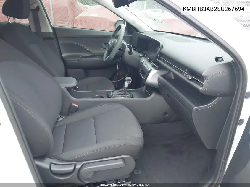KM8HB3AB2SU267694 2025 Hyundai Kona Sel