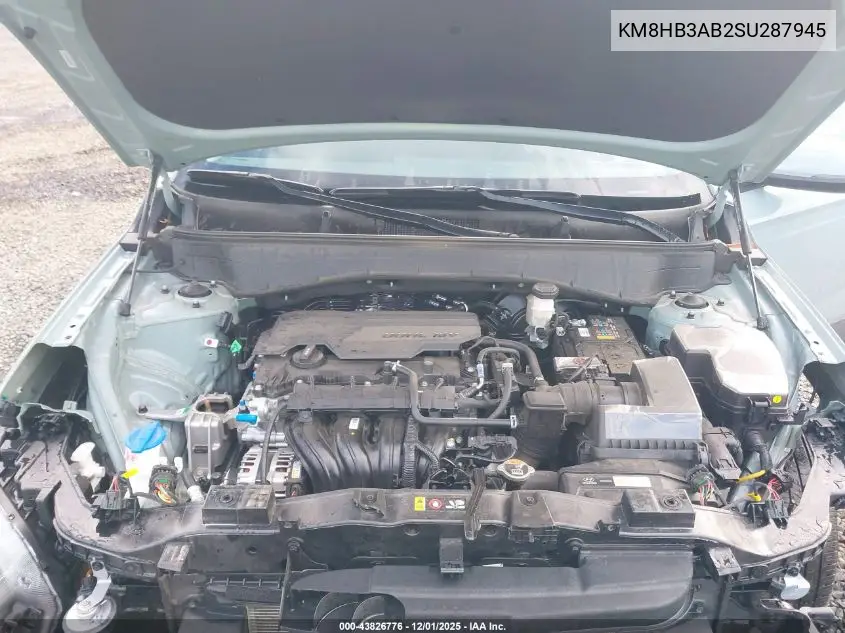 KM8HB3AB2SU287945 2025 Hyundai Kona Sel