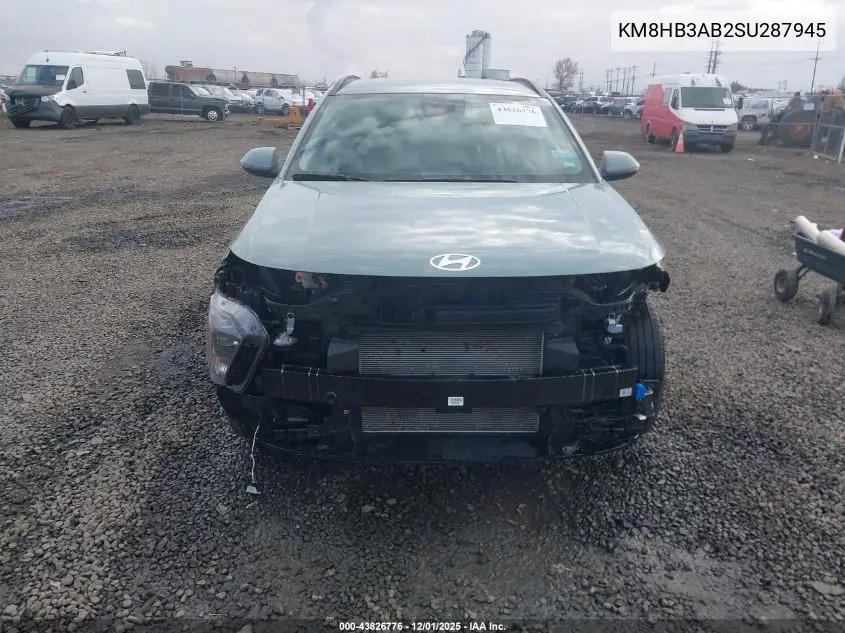 KM8HB3AB2SU287945 2025 Hyundai Kona Sel