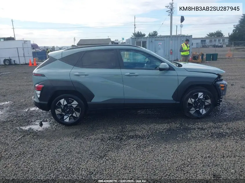 KM8HB3AB2SU287945 2025 Hyundai Kona Sel