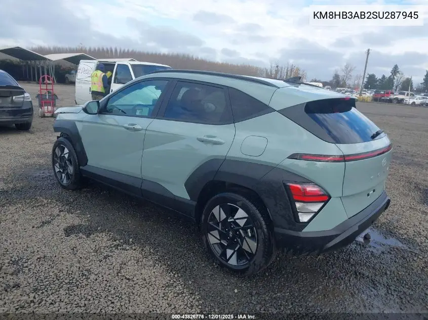 KM8HB3AB2SU287945 2025 Hyundai Kona Sel