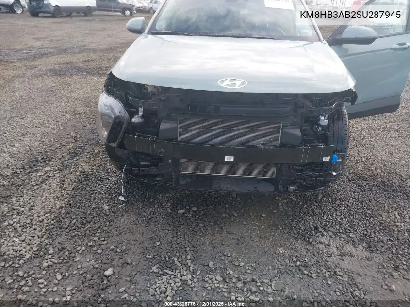 KM8HB3AB2SU287945 2025 Hyundai Kona Sel