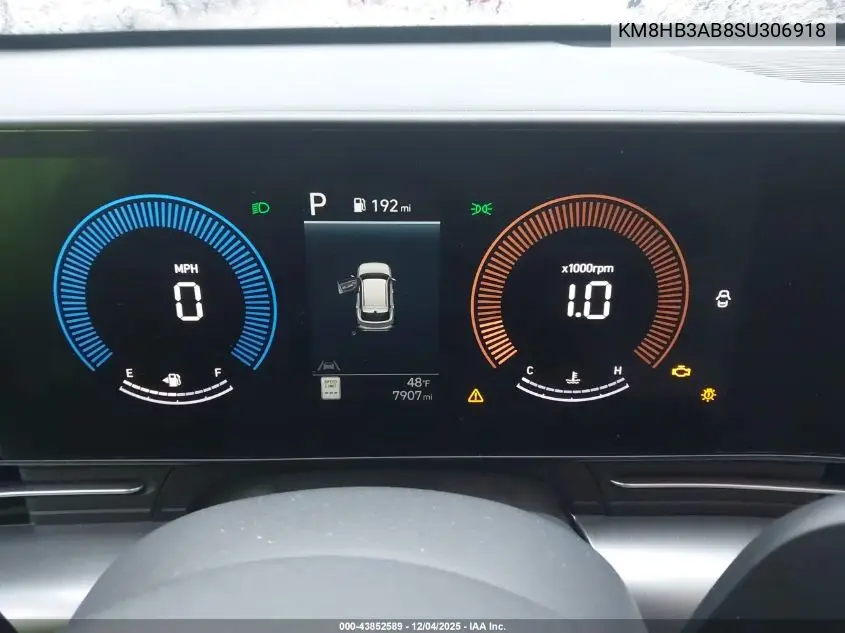 KM8HB3AB8SU306918 2025 Hyundai Kona Sel