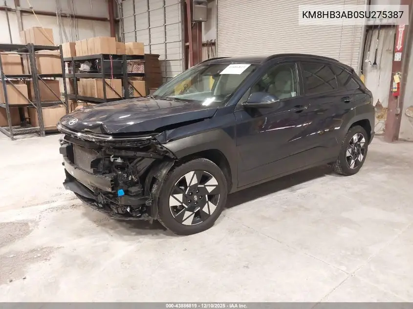 KM8HB3AB0SU275387 2025 Hyundai Kona Sel