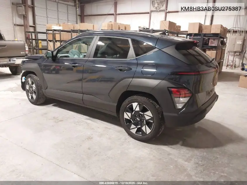 KM8HB3AB0SU275387 2025 Hyundai Kona Sel