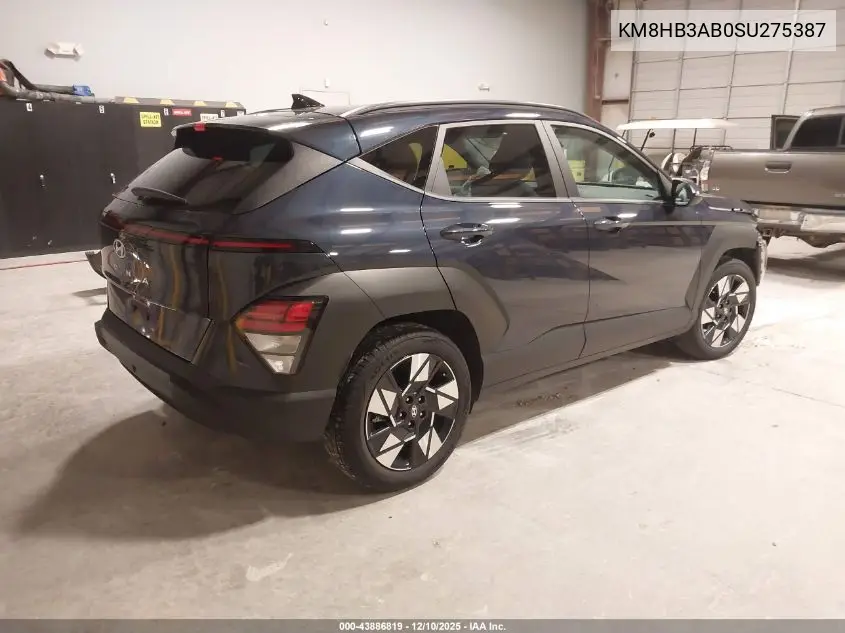 KM8HB3AB0SU275387 2025 Hyundai Kona Sel