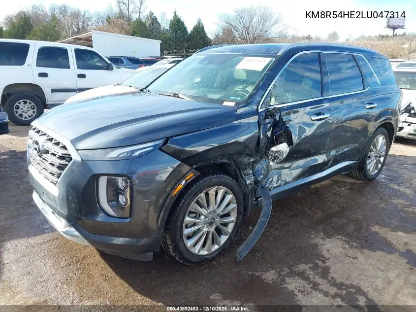 KM8R54HE2LU047314 2020 Hyundai Palisade Limited