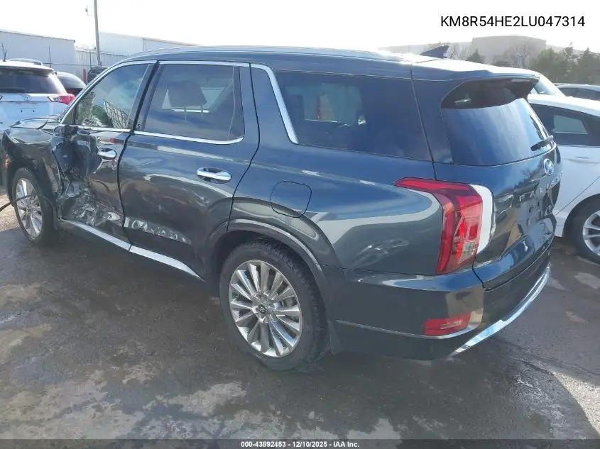 KM8R54HE2LU047314 2020 Hyundai Palisade Limited