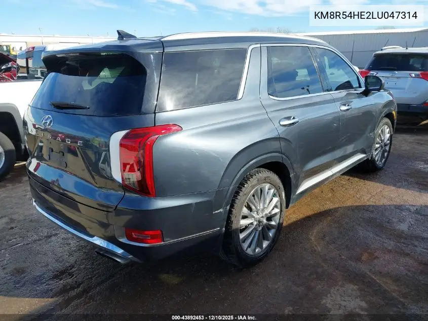 KM8R54HE2LU047314 2020 Hyundai Palisade Limited