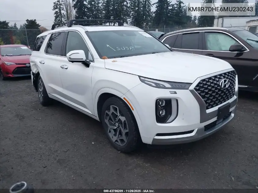 KM8R7DHE6MU230243 2021 Hyundai Palisade Calligraphy