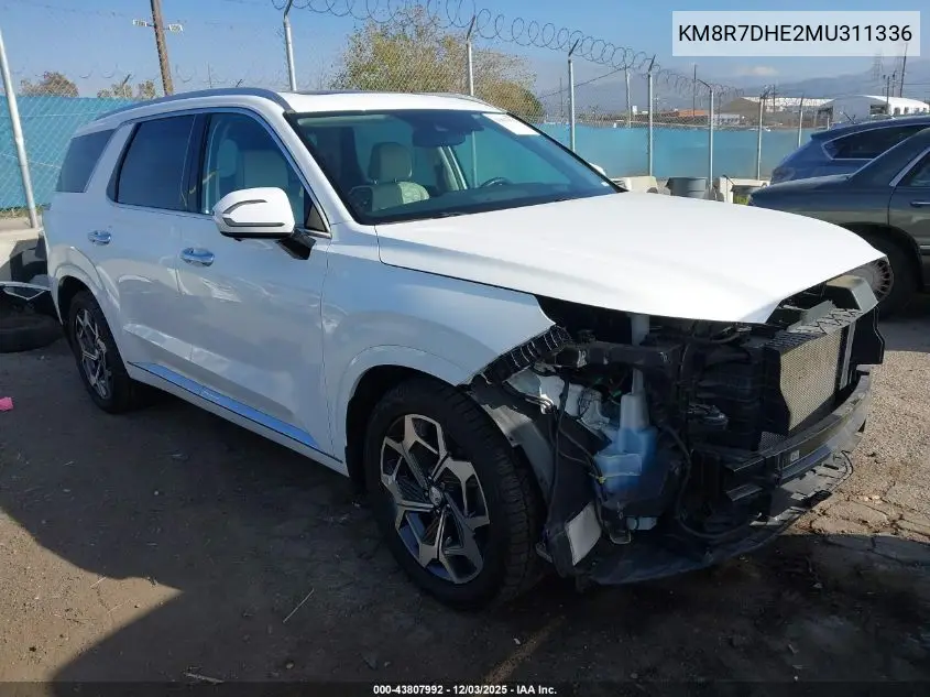 KM8R7DHE2MU311336 2021 Hyundai Palisade Calligraphy