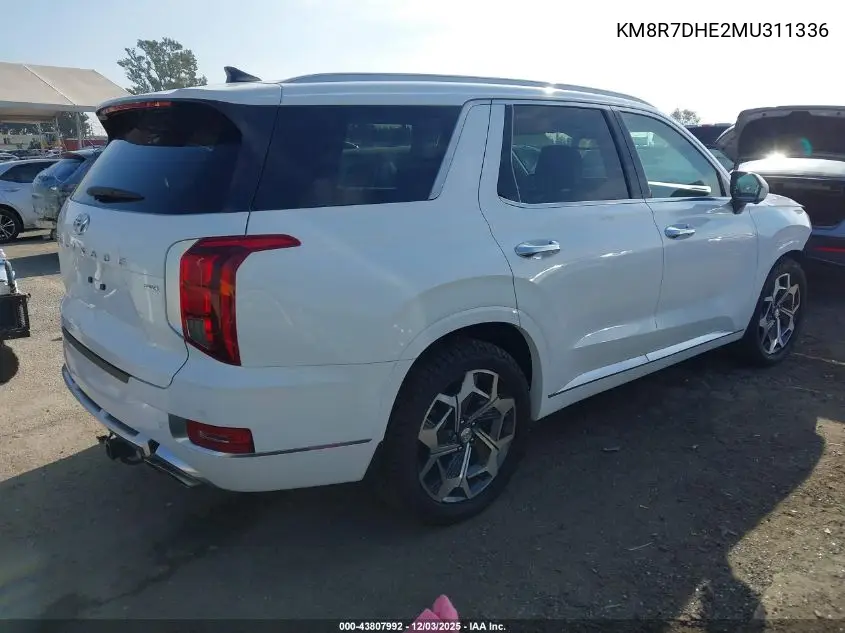 KM8R7DHE2MU311336 2021 Hyundai Palisade Calligraphy