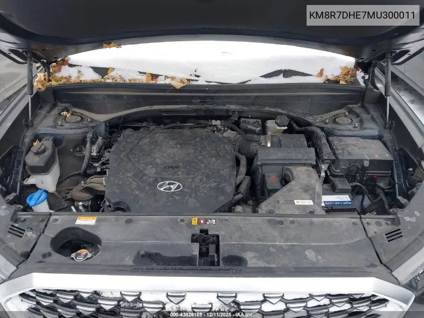 KM8R7DHE7MU300011 2021 Hyundai Palisade Calligraphy