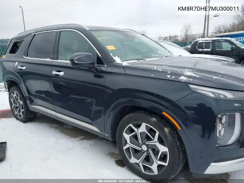 KM8R7DHE7MU300011 2021 Hyundai Palisade Calligraphy