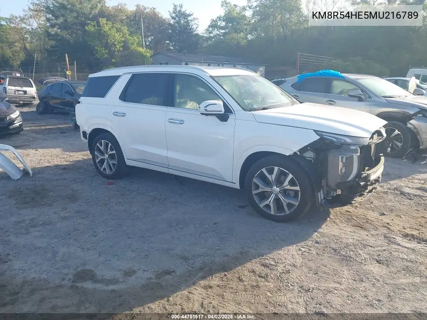 2021 Hyundai Palisade Limited VIN: KM8R54HE5MU216789 Lot: 44751517