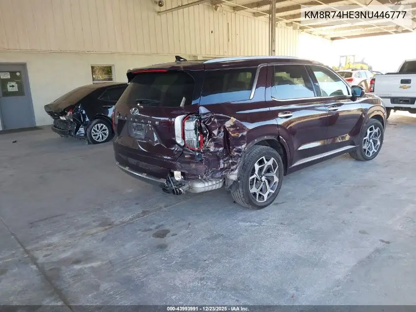 KM8R74HE3NU446777 2022 Hyundai Palisade Calligraphy