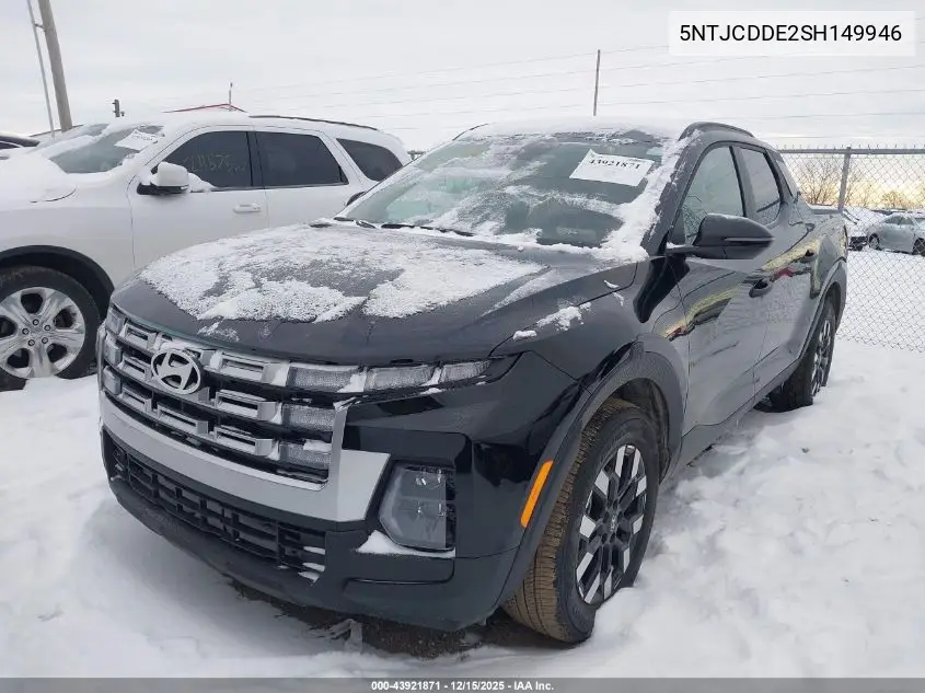 5NTJCDDE2SH149946 2025 Hyundai Santa Cruz Sel Activity