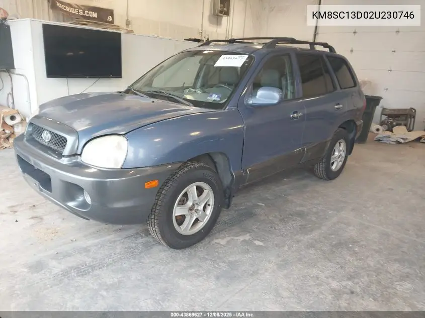 KM8SC13D02U230746 2002 Hyundai Santa Fe Gls/Lx