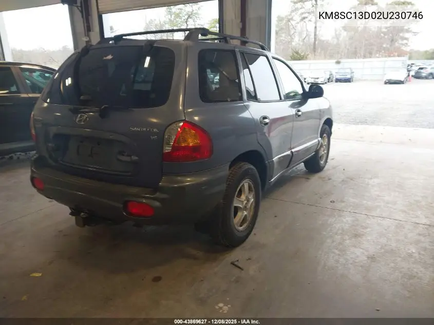 KM8SC13D02U230746 2002 Hyundai Santa Fe Gls/Lx