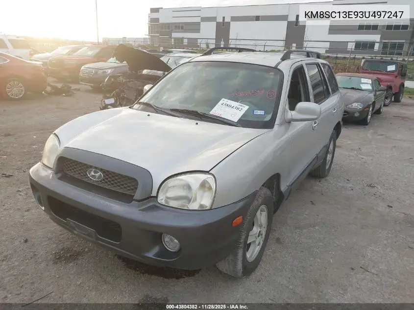 KM8SC13E93U497247 2003 Hyundai Santa Fe Gls/Lx