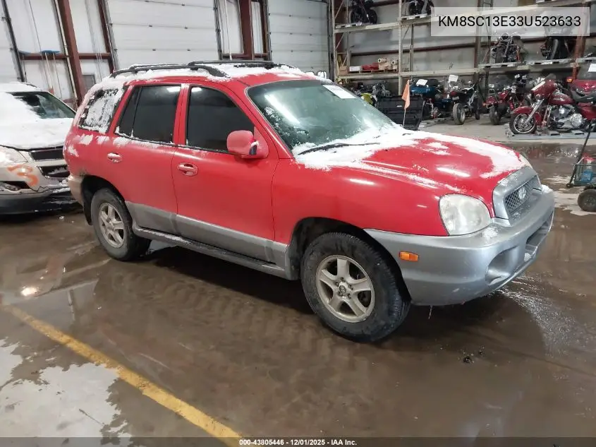 KM8SC13E33U523633 2003 Hyundai Santa Fe Gls/Lx