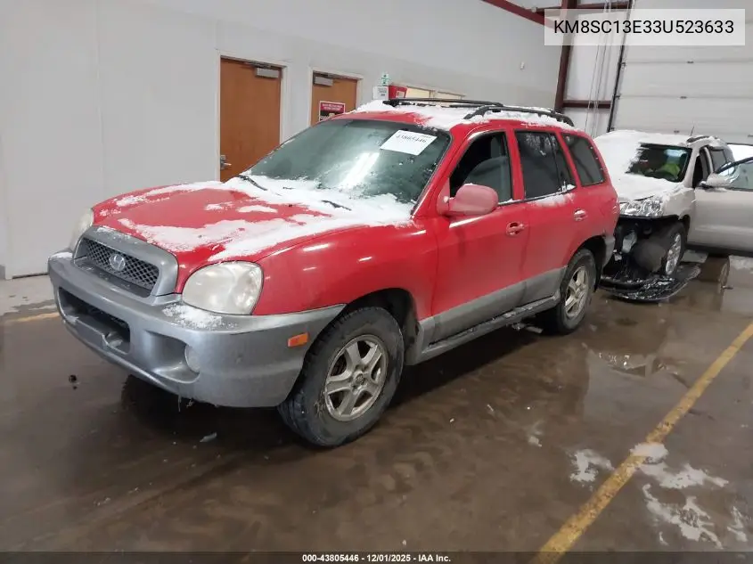 KM8SC13E33U523633 2003 Hyundai Santa Fe Gls/Lx