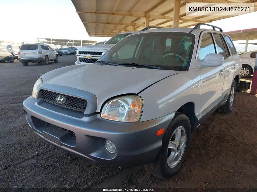 KM8SC13D24U676271 2004 Hyundai Santa Fe Gls