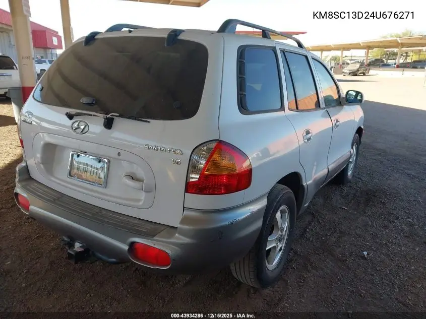 KM8SC13D24U676271 2004 Hyundai Santa Fe Gls
