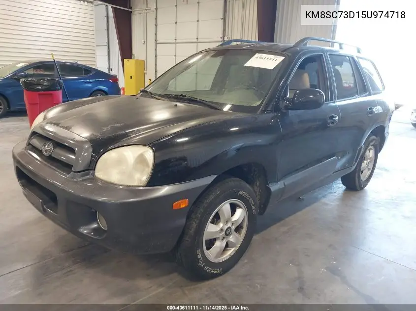 KM8SC73D15U974718 2005 Hyundai Santa Fe Gls
